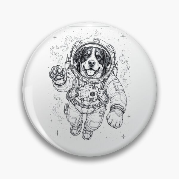 Item preview, Vintage Bernese Mountain Dog Astronaut Dog Dad Mom Lover designed and sold by TerryConnells.