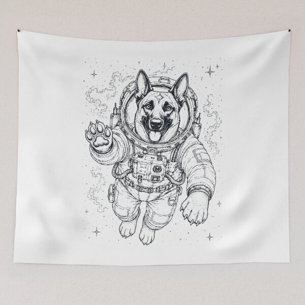 Item preview, Vintage Belgian Malinois Astronaut Dog Dad Mom Lover designed and sold by TerryConnells.