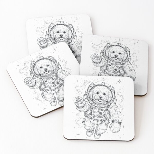 Item preview, Vintage Bichon Frise Astronaut Dog Dad Mom Lover designed and sold by TerryConnells.