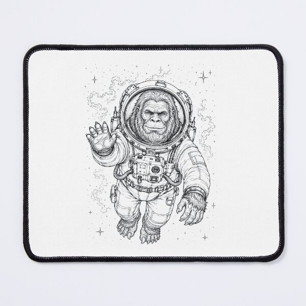 Item preview, Vintage Bigfoot Astronaut Animal Lover designed and sold by TerryConnells.