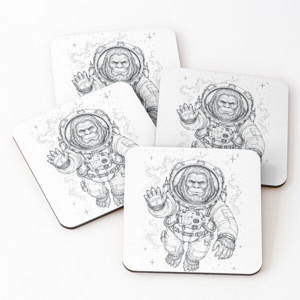Item preview, Vintage Bigfoot Astronaut Animal Lover designed and sold by TerryConnells.