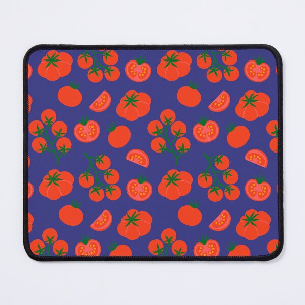 Item preview, red tomatoes on a blue background designed and sold by burbura.