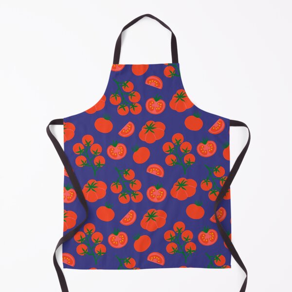 Item preview, red tomatoes on a blue background designed and sold by burbura.
