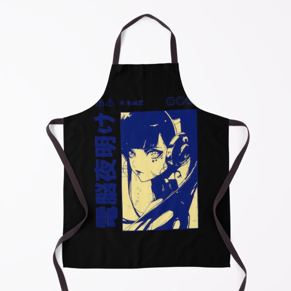 Item preview, Vaporwave Cyberpunk Japanese Manga Girl Black and White #872 designed and sold by mika-gallery.