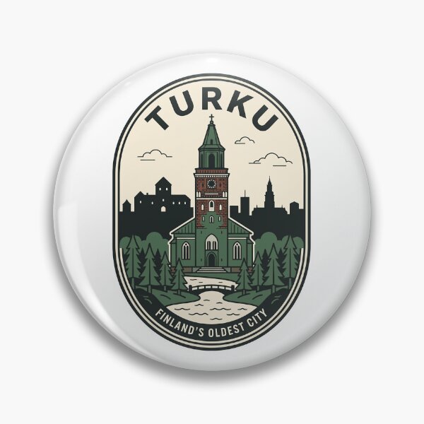 Item preview, Vintage Turku Finland Travel Badge Oldest City designed and sold by k3rstman1.