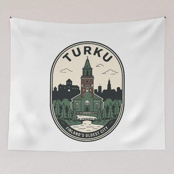 Item preview, Vintage Turku Finland Travel Badge Oldest City designed and sold by k3rstman1.