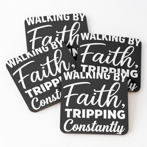 Item preview, Walking By Faith Tripping Constantly Funny Christian Humor designed and sold by haitrieuic96.