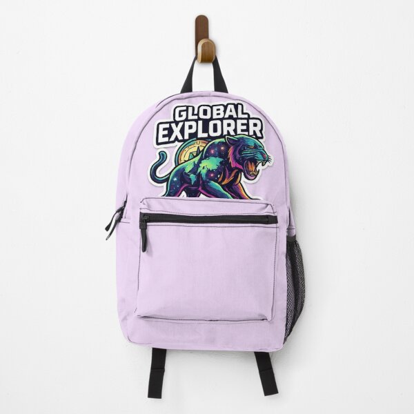 Item preview, Global Explorer Panther Compass Sticker Design | Cosmic Wild Cat Travel Artwork PNG designed and sold by arifali786.