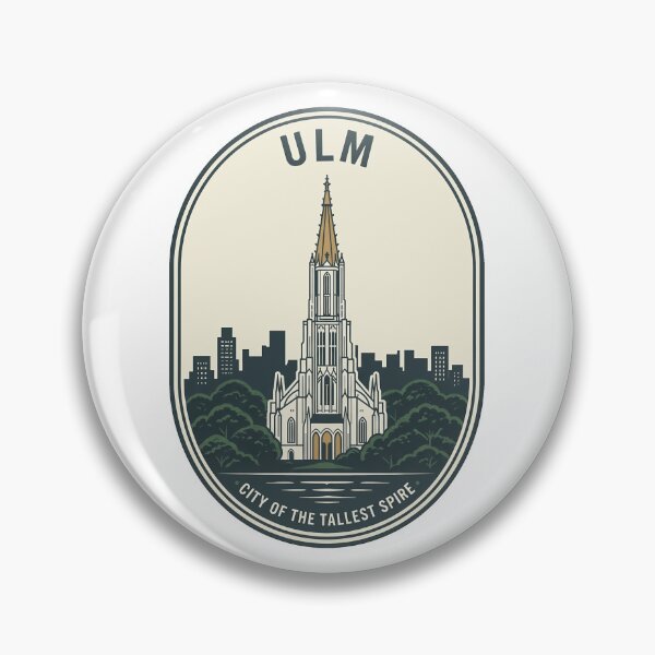 Item preview, Ulm Minster Germany Retro Travel Badge designed and sold by k3rstman1.