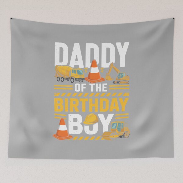 Item preview, Daddy of The Birthday Party Outfit Excavator Crew Dad Long Sleeve designed and sold by ArleneRowe.