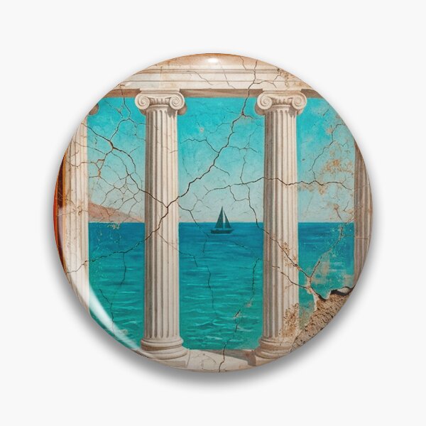 Item preview, Atrium View Fresco (Ancient Roman Villa Art) designed and sold by codex antique.