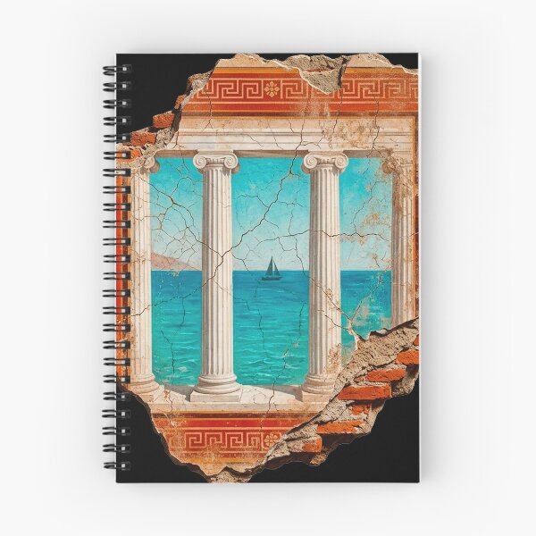 Item preview, Atrium View Fresco (Ancient Roman Villa Art) designed and sold by codex antique.