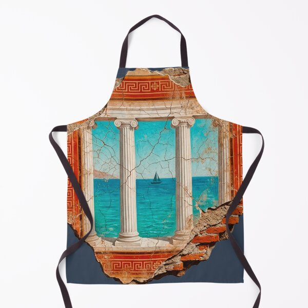 Item preview, Atrium View Fresco (Ancient Roman Villa Art) designed and sold by codex antique.