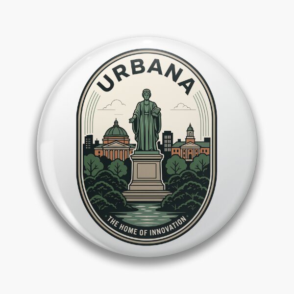 Item preview, Vintage Urbana Illinois Alma Mater Travel Badge designed and sold by k3rstman1.