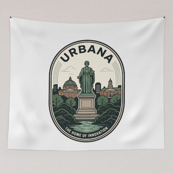 Item preview, Vintage Urbana Illinois Alma Mater Travel Badge designed and sold by k3rstman1.