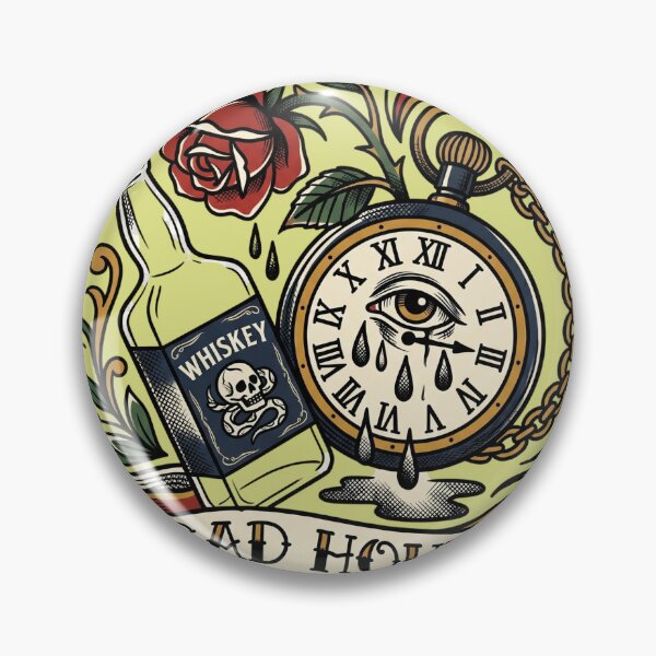 Item preview, Sad Hours 3am Crying Clock Tattoo Flash Vintage Melancholy Aesthetic designed and sold by afarkar.