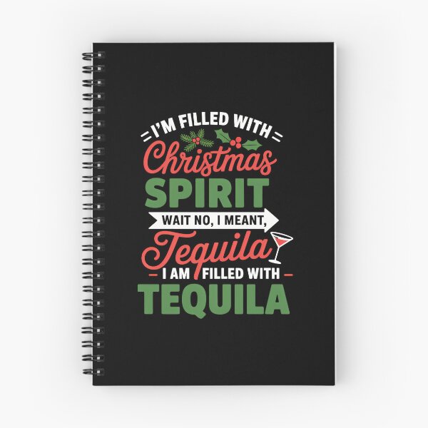 Item preview, Filled With Christmas Spirit Tequila Xmas Day Party designed and sold by sailorjessiArt.