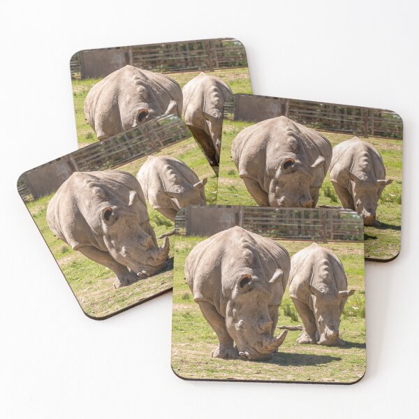 Item preview, White Rhinos, Taronga Western Plains Zoo | Powerful African Wildlife, Dubbo, NSW, Australia Art designed and sold by Ross.A.Campbell.