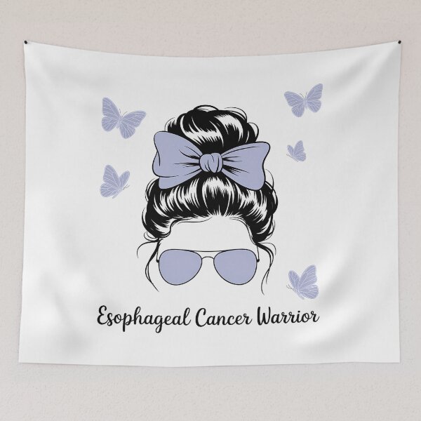 Item preview, Esophageal Cancer Awareness Periwinkle Ribbon  designed and sold by sailorjessiArt.