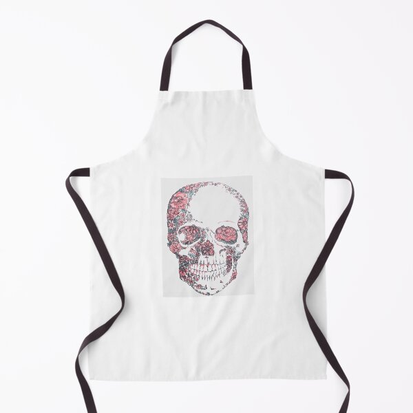 Item preview, Pastel Bloom: Floral Negative Space Skull Art designed and sold by UrbanCanvas 111.