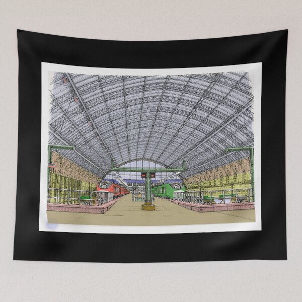 Item preview, St Pancras Station London. Original Arwork designed and sold by KALEIDOSCOPE UK.