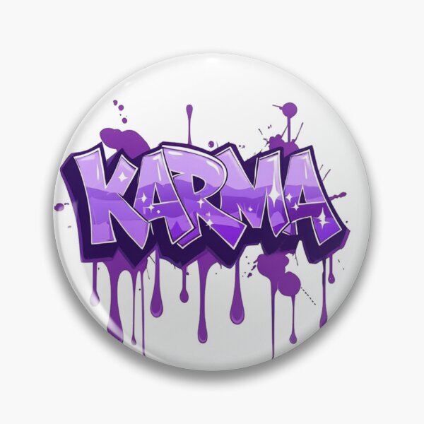 Item preview, Purple Karma Graffiti Street Art - Urban Dripping Font Design designed and sold by Hou$e of Art .