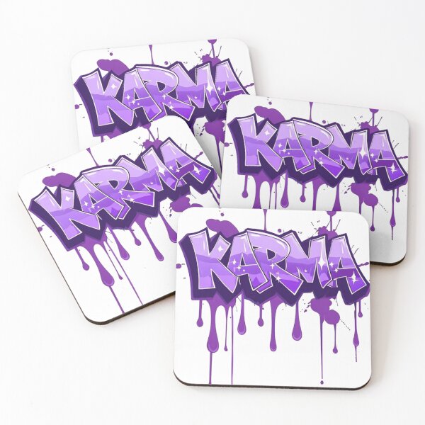 Item preview, Purple Karma Graffiti Street Art - Urban Dripping Font Design designed and sold by Hou$e of Art .