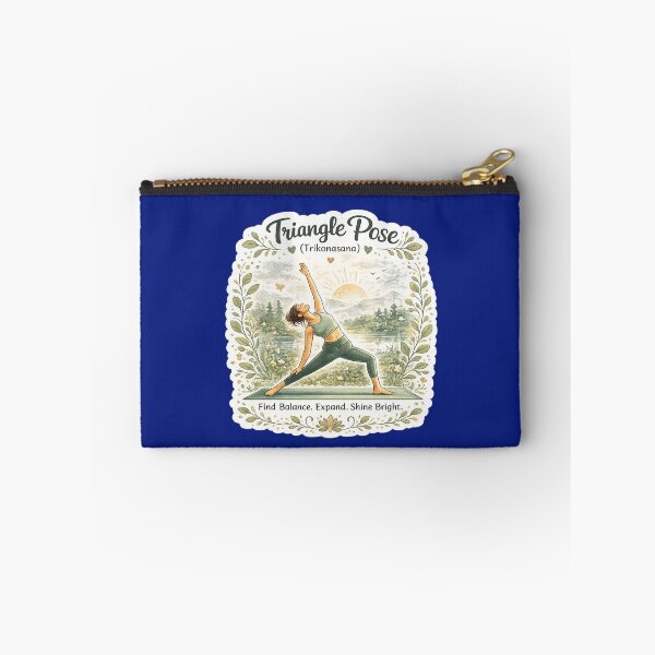 Item preview, Triangle Pose (Trikonasana) – Find Balance Yoga Sticker designed and sold by Trigart-art.