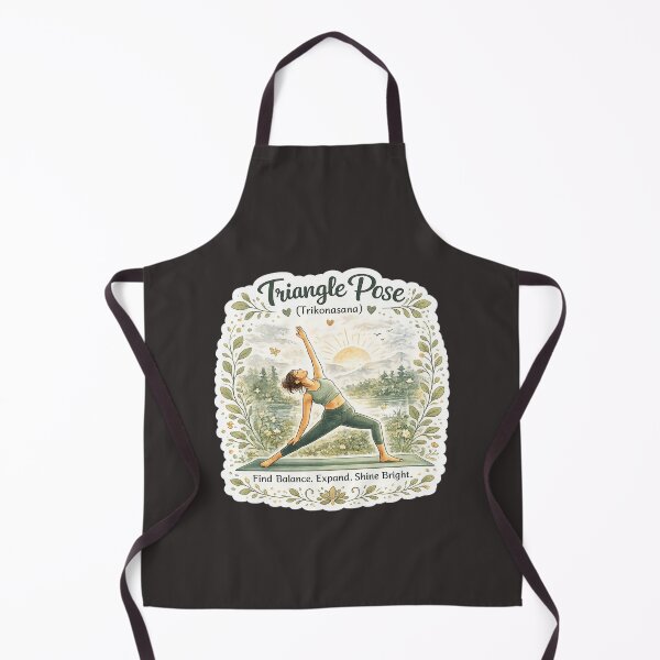 Item preview, Triangle Pose (Trikonasana) – Find Balance Yoga Sticker designed and sold by Trigart-art.