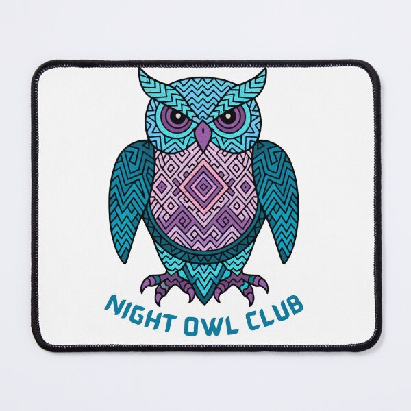 Item preview, Night Owl Club – Geometric Owl Graphic Design designed and sold by QuirkyCloud Designs.