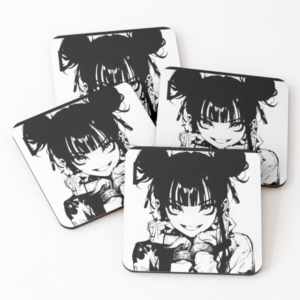 Item preview, Goth Grunge Anime Girl Manga Aesthetic Japanese Streetwear Black and White #323 designed and sold by mika-gallery.