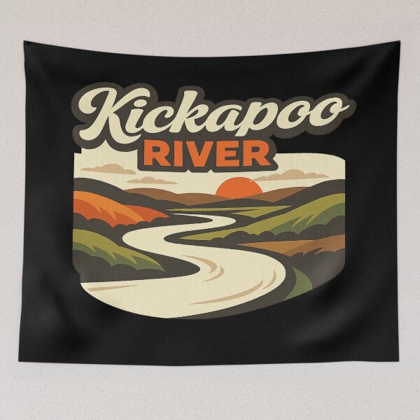 Item preview, Kickapoo river - landscape Wisconsin designed and sold by DamioPolArt.