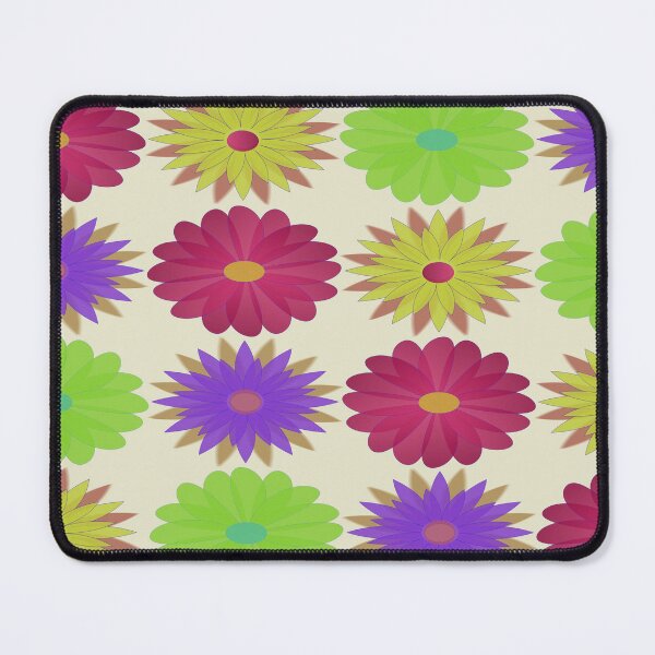 Item preview, Colorful Abstract Flower Pattern Background with Bright Floral Shapes Vector Illustration designed and sold by Ei-Ei.