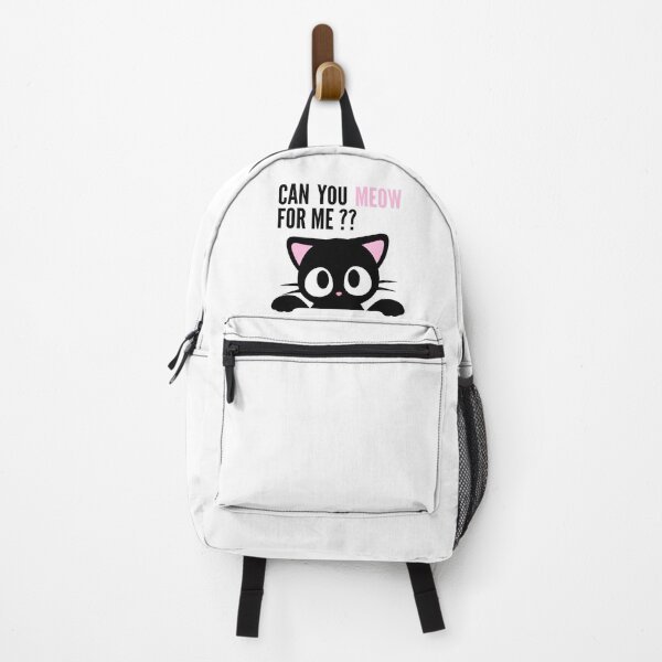 Item preview, Can you meow for me - adorable kitty cat graphic black designed and sold by SrumbleArt.