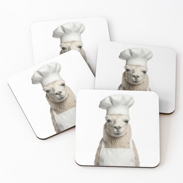 Item preview, Funny Llama Chef Realistic Animal Cooking Humor Art designed and sold by LazyOwlStore.
