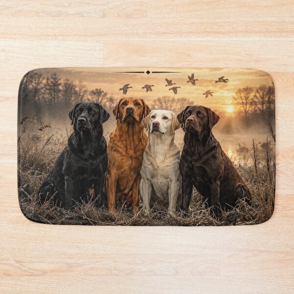 Item preview, The Four Retrievers – Duck Hunting Edition designed and sold by TammyHunterArt.