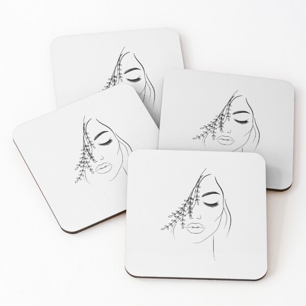 Item preview, Minimalist Woman Line Art Portrait designed and sold by MadeByMira.