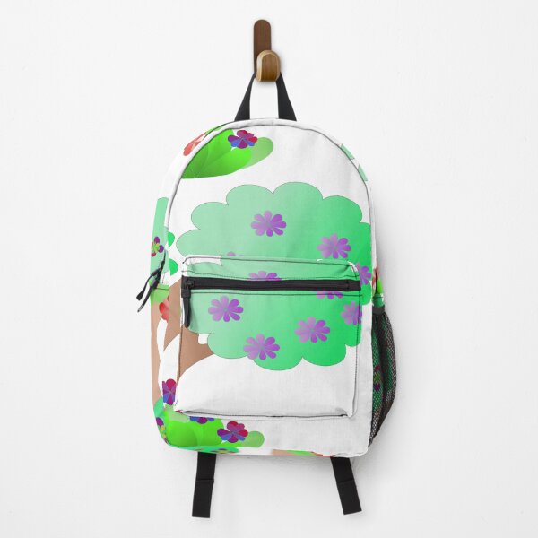 Item preview, Cute Cartoon Tree with Flowers and Garden Plants Vector Illustration Set designed and sold by EiArtist.