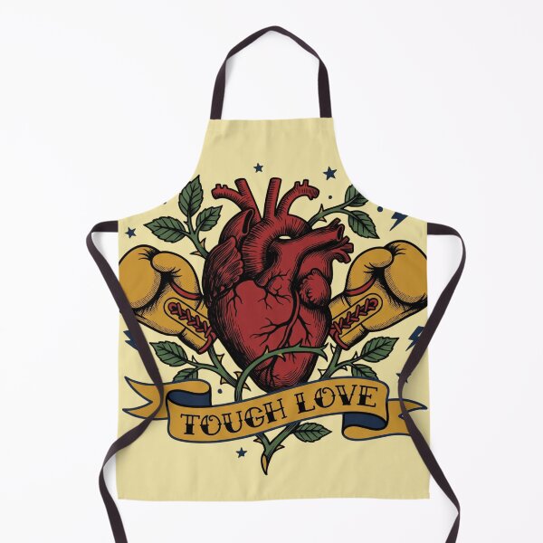 Item preview, Tough Love Boxing Heart Rose Tattoo Flash Strong Woman Mom Gift Tee designed and sold by afarkar.