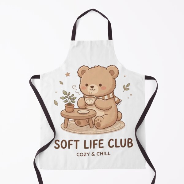 Item preview, Soft Life Club Cozy Bear Coffee Aesthetic Design designed and sold by TheCosyCarriage.
