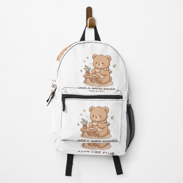 Item preview, Soft Life Club Cozy Bear Coffee Aesthetic Design designed and sold by TheCosyCarriage.