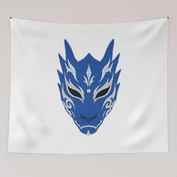 Item preview, Dragon Mask - Blue/White Variation - Crest/Logo Placement designed and sold by SandersonStudio.