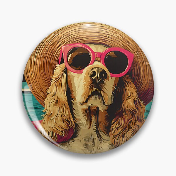 Item preview, Funny Cocker Spaniel with Sunglasses Cute Dog Pool Party designed and sold by Littermin.
