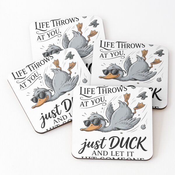 Item preview, Whatever Life Throws At You Funny Sarcastic Shirt, Funny Duck T-Shirt, Snarky Retro Tee, Funny Adult Gift, Sarcastic Sayings Tshirt designed and sold by YourPrintify.