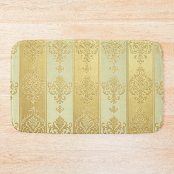 Item preview, Striped Pistachio & Shimmering Gold Baroque designed and sold by DesignsByPrnces.