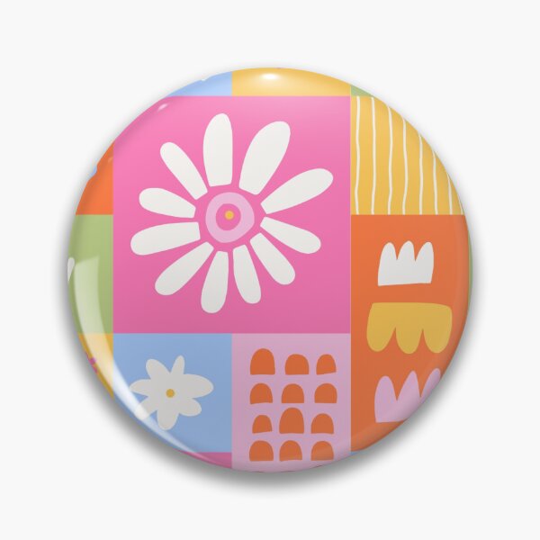 Item preview, Groovy Patchwork Retro Daisies - Cute Preppy Flower Pattern designed and sold by nora8820.