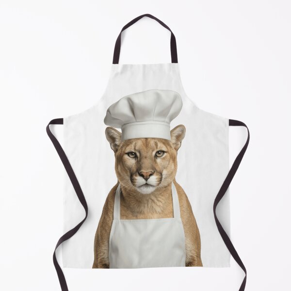 Item preview, Funny Cougar Chef Realistic Animal Cooking Humor Art designed and sold by LazyOwlStore.