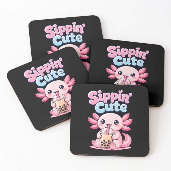 Item preview, Sippin Cute Kawaii Axolotl Boba Tea designed and sold by Mr Lee.