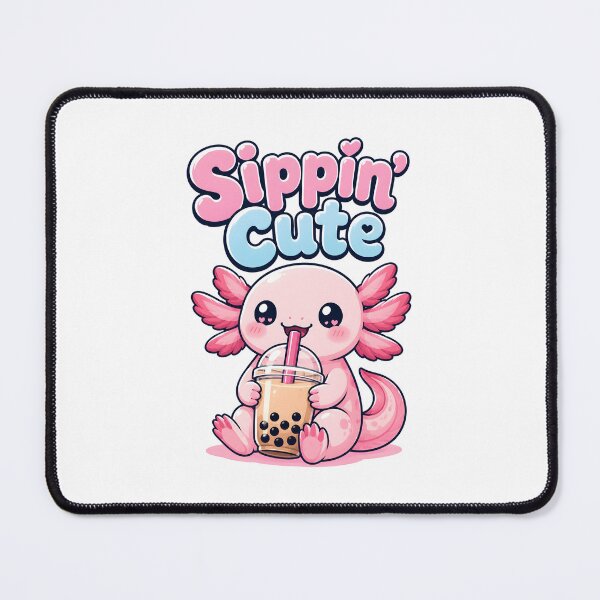 Item preview, Sippin Cute Kawaii Axolotl Boba Tea designed and sold by Mr Lee.