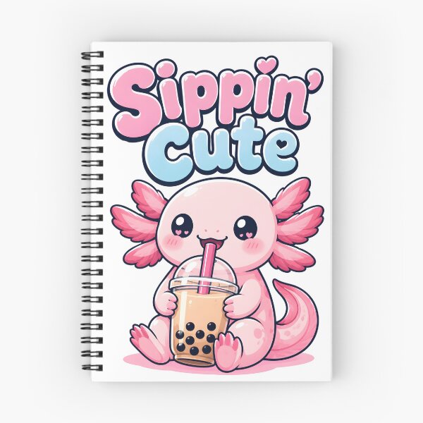 Item preview, Sippin Cute Kawaii Axolotl Boba Tea designed and sold by Mr Lee.